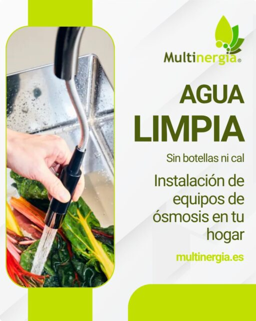 💧¿El agua de tu vivienda contiene demasiada cal y os obliga a depender del agua embotellada para el consumo?
Un equipo de ósmosis doméstico puede mejorar la calidad del agua que consumís cada día, ganando salud y bienestar. 💙
Consúltanos si esta opción es viable en tu hogar y resolvemos tus dudas. .
📞 673 140 046
🌐 https://www.multinergia.es
#serviciotecnicooficial #equipamientodebaño #fontaneriaprofesional #osmosisinversa
#descalcificador #tratamientodelagua #fontaneriasevilla #fontaneriacordoba #multinergia