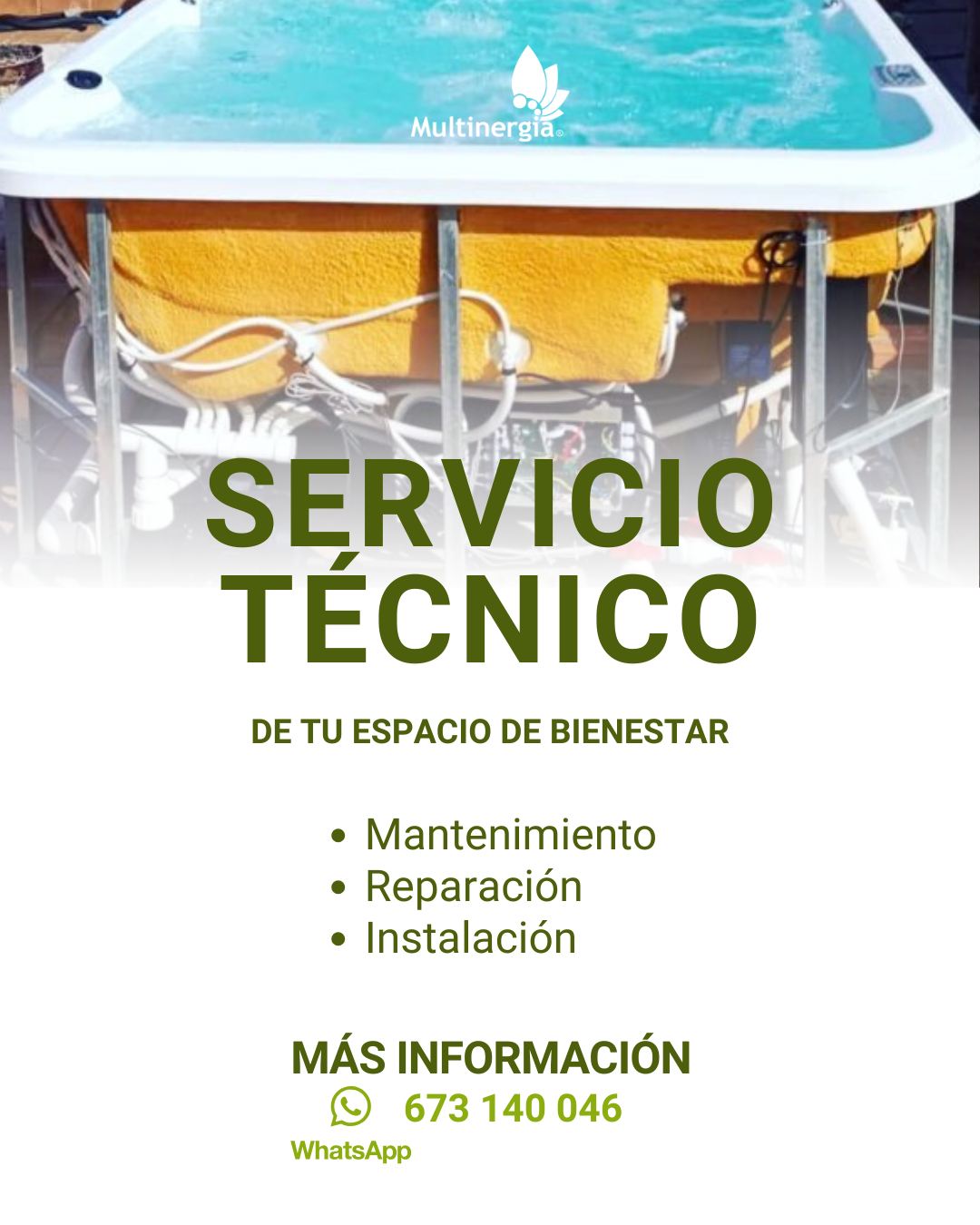 ¿Tienes en casa un spa, jacuzzi o sauna y quieres disfrutarlo sin complicaciones?💧
En Multinergia somos especialistas en instalación, mantenimiento y reparación de equipos wellness de marcas líderes y garantizamos que funcionen como deben.
Trabajamos con sistemas como:
• Spas y jacuzzis
• Saunas finlandesas
• Baños de vapor y duchas de contraste
• Bañeras de hidromasaje
• Equipos de depuración y cloración salina
Y si tu equipo necesita repuestos, contamos con:
• Placas electrónicas
• Bombas de recirculación e hidromasaje
• Productos de limpieza para tuberías
• Antialgas, bromo y químicos específicos
• Filtros para spa (cambio recomendado cada 6 meses)
Puedes encontrarlos aquí:
🔗 Filtros: https://www.multinergia.es/categoria-producto/baneras-spas/filtros/
🔗 Productos químicos: https://www.multinergia.es/categoria-producto/baneras-spas/productos-quimicos-spa/
💡Si no encuentras lo que necesitas, nosotros te ayudamos, contáctanos por 🗯️WhatsApp 673 140 046
#serviciotecnicooficial #equipamientodebaño #fontaneriaprofesional #osmosisinversa
#descalcificador #tratamientodelagua #fontaneriasevilla #fontaneriacordoba #multinergia
