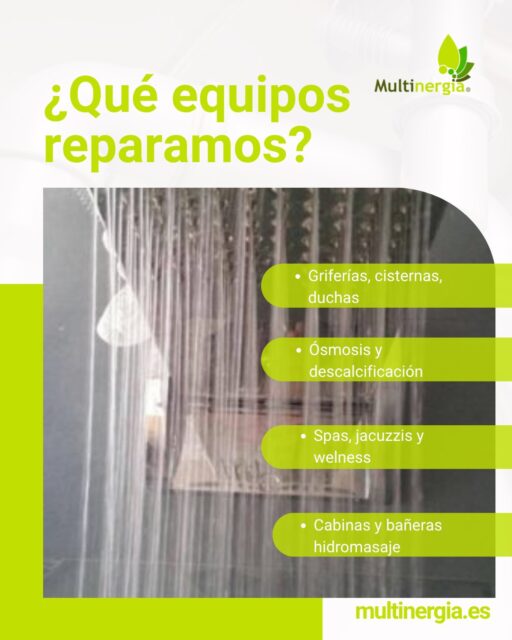 En muchos hogares hay equipos que requieren conocimientos específicos para funcionar bien. En Multinergia contamos con formación y experiencia para mantener, reparar e instalar una amplia variedad de sistemas de baño, wellness y tratamiento de agua.💧
Trabajamos con:
• Bañeras de hidromasaje
• Baños de vapor y saunas
• Cabinas de ducha y columnas
• Cisternas vistas y encastradas
• Griferías encastradas y termostáticas
• Inodoros electrónicos y sanitarios técnicos
• Spas y jacuzzis
• Duchas electrónicas y rociadores
• Ósmosis inversa y descalcificación de agua
• Depuración y filtración
• Platos de ducha
• Estufas de pellet
• Insertables y chimeneas
• Equipos solares
Si lo necesitas podemos ayudarte con un servicio técnico especializado y de confianza. Consúltanos sin compromiso.
Todos los servicios aquí: 🌐 https://www.multinergia.es/servicio-tecnico/
🗯️Whatsapp 673 140 046
#serviciotecnicooficial #equipamientodebaño #fontaneriaprofesional #osmosisinversa
#descalcificador #tratamientodelagua #fontaneriasevilla #fontaneriacordoba #multinergia