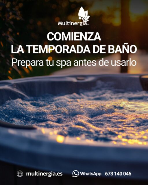 Con la llegada del buen tiempo ☀️ comienza también la temporada de baño y muchos spas/ jacuzzis, piscinas y bañeras de hidromasaje vuelven a ponerse en marcha después de meses con poco uso.

Antes de volver a utilizarlos, conviene revisar algunos puntos clave para asegurar un funcionamiento correcto:

• Estado y limpieza de los filtros.
• Funcionamiento de bombas y circuitos de hidromasaje.
• Limpieza del circuito interno de tuberías.
• Equilibrio del agua y productos de mantenimiento.

 Poner en marcha un spa sin una revisión previa puede provocar problemas en la calidad del agua o en el propio sistema.

En Multinergia realizamos mantenimiento de spas y equipos de baño, ayudando a que todo esté listo para disfrutar de la temporada con total tranquilidad. 

💧 Recuerda sustituir y limpiar los filtros y tuberías cada 6 meses máximo. 

Si vas a reactivar tu spa esta temporada, podemos ayudarte a ponerlo a punto.

Consúltanos y te informamos:
Whatsapp 673 140 046
🌐 https://www.multinergia.es 

#serviciotecnicooficial #equipamientodebaño #fontaneriaprofesional #osmosisinversa
#descalcificador #tratamientodelagua #fontaneriasevilla #fontaneriacordoba #multinergia #spa #jacuzzi