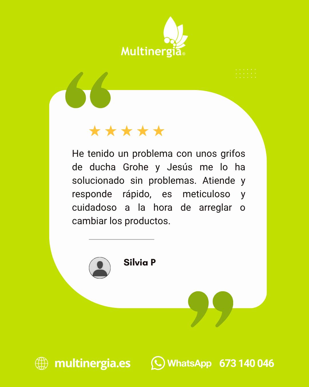 Recibir mensajes así nos recuerda por qué cuidamos cada trabajo al detalle. 🙌
“He tenido un problema con unos grifos de ducha Grohe y Jesús me lo ha solucionado sin problemas. Atiende y responde rápido, es meticuloso y cuidadoso a la hora de arreglar o cambiar los productos.”
Queremos dar las gracias a nuestra clienta por dedicar unos minutos a compartir su experiencia y por la confianza depositada en nosotros. 🤝
Trabajamos cada día con una idea clara: ofrecer soluciones eficaces, atención rápida y el máximo cuidado en cada intervención, especialmente en equipos y marcas que requieren conocimientos específicos. 🚿🔧
Seguiremos esforzándonos para estar a la altura en cada servicio.
Gracias por confiar en Multinergia. 💧
Consúltanos y te informamos:
Whatsapp 673 140 046
🌐 https://www.multinergia.es
#serviciotecnicooficial #equipamientodebaño #fontaneriaprofesional #osmosisinversa
#descalcificador #tratamientodelagua #fontaneriasevilla #fontaneriacordoba #multinergia #spa #jacuzzi