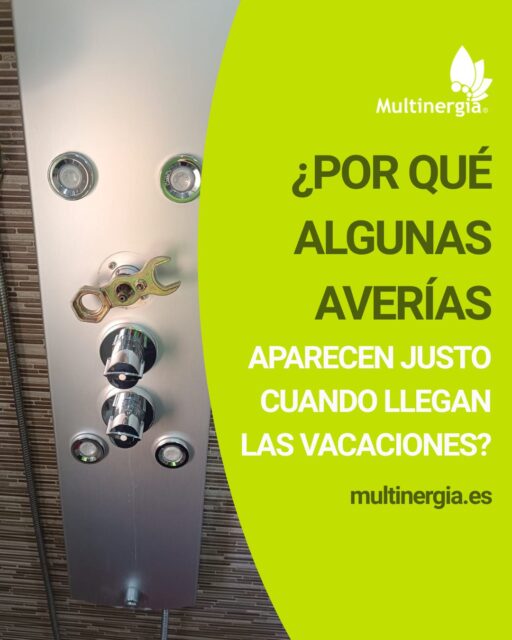 Es una situación más habitual de lo que parece: todo funciona correctamente durante meses… y justo cuando llegan las vacaciones aparece una avería. 🏖️
¿A qué se debe? En esta época del año aumenta considerablemente el uso de:
• Duchas. 🚿
• Cisternas. 🚽
• Griferías. 💧
• Spas y sistemas de hidromasaje. 🛁
Ese uso más intensivo puede hacer visibles pequeños desgastes que hasta ese momento habían pasado desapercibidos.
Por eso, cuando un equipo comienza a hacer un ruido diferente, pierde caudal o no responde igual que antes, conviene prestarle atención.
Detectar esos pequeños cambios a tiempo ayuda a evitar averías más importantes.
Escuchar tu instalación también es una forma de cuidarla. 👌
Si deseas más información, consúltanos sin compromiso.
Whatsapp 673 140 046
🌐 https://www.multinergia.es